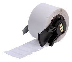 BRADY M6-130-499 Label, Thermal Transfer Printable, 9.53 mm, 20.96 mm, Nylon Cloth, White
