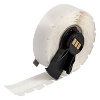 BRADY M6C-375-439 Label Printer Tape, Adhesive, White, 50' x 0.38", Vinyl, WorkHorse Series