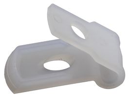 MULTICOMP PRO MP001659 Fastener, Screw Mount Cable Clamp, 2.08 mm, Nylon 6.6 (Polyamide 6.6), Natural, 20.32 mm, 9.57 mm