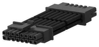 TE CONNECTIVITY 2354173-1 Cable Assembly, Wire to Board Receptacle to Wire to Board Receptacle, 16 Positions, 3 mm, 2 Row