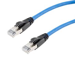L-COM TRD626ASR-BLU-15F Cable Ethernet, 10 Gigabit, 26AWG, Cat6a, RJ45 Macho a RJ45 Macho