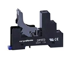 SENSATA/CRYDOM DRSED Relay Socket, DIN Rail, Screw, 5 Pins, 12 A, 250 V, ED Series