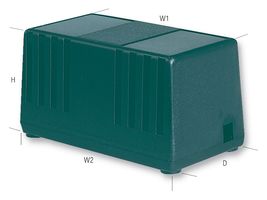 MULTICOMP PRO PS2FR Plastic Enclosure, Power Supply Case, Flame Retardant, Handheld, Plastic, 62 mm, 117 mm, 63 mm