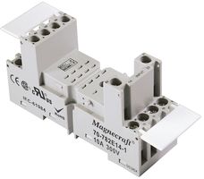 SCHNEIDER ELECTRIC/LEGACY RELAY 70-782E14-1 Relay Socket, DIN Rail, Panel, Elevator, 14 Pins, 10 A, 300 V