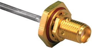 JOHNSON - CINCH CONNECTIVITY 141-0593-401 RF / Coaxial Connector, SMA Coaxial, Straight Bulkhead Jack, Solder, 50 ohm, RG405