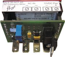 HOYT ELECTRICAL INSTRUMENT DLA-30-ACF-60 Frequency Meter, DLA-30 Series, 3.5 Digits, 50Hz to 60Hz