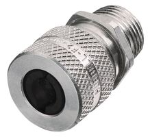 HUBBELL WIRING DEVICES SHC1010 Cable Gland, 3/8" NPT, 0.25 ", 0.312 ", Aluminum, Black, IP66