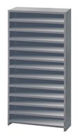 QUANTUM STORAGE CL1875-000 Shelving Unit, 13 Shelves, 75 " x 75 ", 400 lb Load