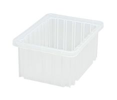 QUANTUM STORAGE DG91050CL Storage Bin, Transparent, 5 " x 10.875 " x 8.25 "