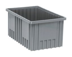 QUANTUM STORAGE DG92080 Storage Bin, Dividable, 8 " x 16.5 " x 10.875 "