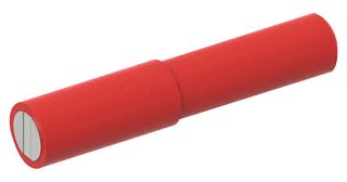 CAL TEST ELECTRONICS CT3878-2 Banana Test Connector, Jack, 12 A, 60 VDC, Nickel Plated Contacts, Red