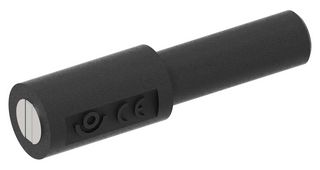 CAL TEST ELECTRONICS CT3879-0 Banana Test Connector, Jack, 12 A, 60 VDC, Nickel Plated Contacts, Black