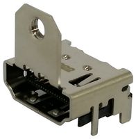 MOLEX 208658-1052 HDMI Connector, 19 Contacts, Receptacle, Panel PCB Mount, Surface Mount Right Angle