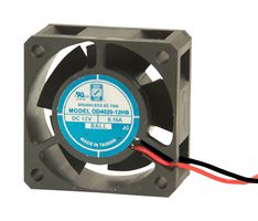 ORION FANS OD4020-24HB02A DC Axial Fan, 24 V, Square, 40 mm, 20 mm, Ball Bearing, 8.7 CFM