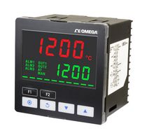 OMEGA CN04D3-RR-2U-CM-AC Temperature Controller, Relay Output, B/E/J/K/L/N/R/S/T/U/TXK, 250 VAC, 0 to 50 ° C, CND3 Series