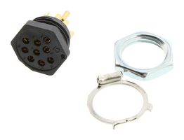 COOPER INTERCONNECT 126-221 Conector Circular, Llave BCE, Miniature Circular Connector, Serie 126, Hembra de Montaje Panel