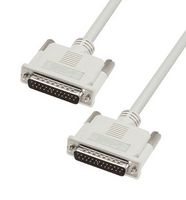 L-COM CS2N25MM-10 Computer Cable, D Sub 25 Position Plug, D Sub 25 Position Plug, 10 ft, 3.05 m, Light Gray