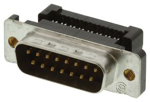 AMP - TE CONNECTIVITY 1658608-3 D Sub Connector, DB15, 15 Contacts, Plug, IDC / IDT, DA, AMPLIMITE HDF, Steel Body