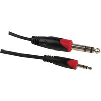 STELLAR LABS 24-16242 Ensamble de Cable de Audio / Video, 3.5mm 3P Macho a 1/4" Macho, 3 Pies, 914.4 mm