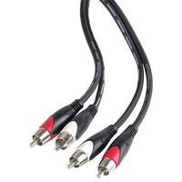 STELLAR LABS 24-16245 Ensamble de Cable de Audio / Video, 2 RCA Macho a 2 RCA Macho, 6 Pies, 1.83 m