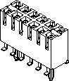 MOLEX 15-45-3514 PCB Receptacle, Signal, 2.54 mm, 2 Rows, 14 Contacts, Surface Mount, C-Grid 71395 Series