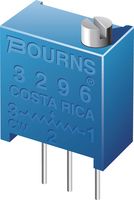 BOURNS 3296P-1-101 Trimmer, Multi Turn, Cermet, Side Adjust, 100 ohm, Through Hole, 25 Turns