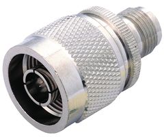 AMPHENOL RF 000-78800 RF / Coaxial Adapter, N, Plug, TNC, Jack, Straight Adapter, 50 ohm