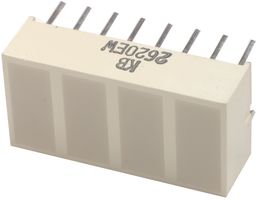 LUMEX SSB-LX2620IW LED Bar Graph Array, Red, 20 mA, 2.1 V, 25 mcd, 8 LEDs