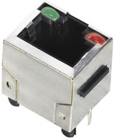 AMPHENOL COMMUNICATIONS SOLUTIONS RJHSE3382 Modular Connector, RJ45 Jack, 1 x 1 (Port), 8P8C, Cat5, Through Hole Mount