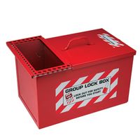 BRADY 105717 Metal Enclosure, Combined / Group Lock Box, Instrument, Steel, 381 mm, 267 mm, 229 mm