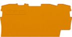 WAGO 2002-1391 End / Intermediate Plate, For Use With 22 (TOPJOB S Rail-mounted Terminal Blocks), Grey
