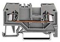 WAGO 279-901 DIN Rail Mount Terminal Block, 2 Positions, 28 AWG, 16 AWG, 1.5 mm², Clamp, 18 A