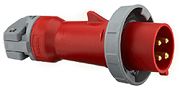 HUBBELL WIRING DEVICES HBL430P7W Circular Connector, Sealed Circular Connector, Cable Mount Plug, 4 Contacts, Screw Pin