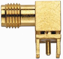 POMONA 72971 RF / Coaxial Connector, SMA Coaxial, Right Angle Jack, Solder, 50 ohm, Beryllium Copper
