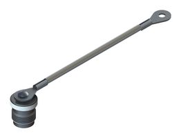 AMPHENOL SV MICROWAVE M39012/25-0118 Dust Cap / Cover, Silver, Dust Cap with Wire Rope, SV Microwave TNC Type Receptacle Connectors