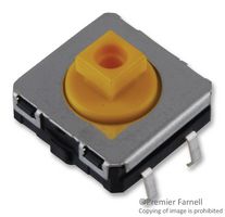 OMRON ELECTRONIC COMPONENTS B3W-4055 Tactile Switch, B3W Series, Top Actuated, Through Hole, Plunger for Cap, 343 gf, 50mA at 24VDC