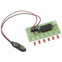 VELLEMAN MK173 Kit Proyecto Pasatiempo, Seguidor LED, Mini, 6 LEDs rojos