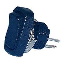 Rocker Switch, On-Off, SPST, Non Illuminated, Panel Mount, Black