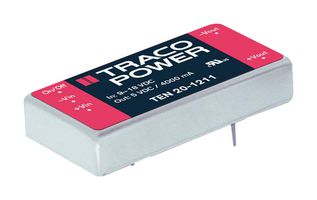 TRACO POWER TEN 20-1211 Isolated Through Hole DC/DC Converter, ITE, DIP, 2:1, 20 W, 1 Output, 5 V