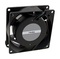 NMB TECHNOLOGIES 08025MB-A1L-AA-00 AC Axial Fan, 115V, Square, 80 mm, 25 mm, Ball Bearing, 20.1 CFM