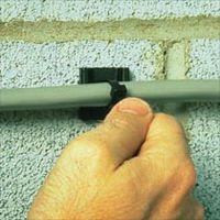 PANDUIT EMS-A-C Cable Tie Mount, Epoxy Applied, Adhesive, Natural, Nylon 6.6 (Polyamide 6.6), 24.9 mm, 24.9 mm