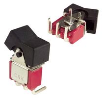 C&K COMPONENTS 7101J1AQE2 Rocker Switch, Non Illuminated, SPDT, On-None-On, Black, Through Hole, 5 A