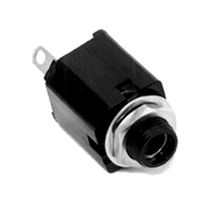 SWITCHCRAFT/CONXALL N113BX Phone Audio Connector, 3 Contacts, Jack, 6.35 mm, Panel Mount, Plastic Body