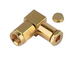 RF / Coaxial Connector, SMB Coaxial, Right Angle Plug, Crimp, 50 ohm, RG174, RG316