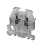 SQUARE D BY SCHNEIDER ELECTRIC 9080GMB6 DIN Rail Mount Terminal Block, 2 Positions, 22 AWG, 10 AWG, Screw, 30 A