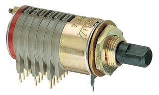 GRAYHILL 71BD36-05-1-AJN Rotary Switch, 10 Position, 1 Pole, 36 °, 300 mA, 115 V, 71 Series