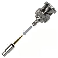 AMPHENOL RF 112133 RF / Coaxial Connector, BNC Coaxial, Straight Plug, Crimp, 75 ohm, RG179, RG187, Belden 9221, Brass