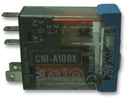 RELECO C10A10X230A Relevador de Potencia, SPDT, 230 VAC, 10 A, Serie C10-A10, Hembra