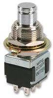 KNITTER-SWITCH MPG 206 N Pushbutton Switch, MPG Series, 11.8 mm, DPDT, On-On, Round, Black
