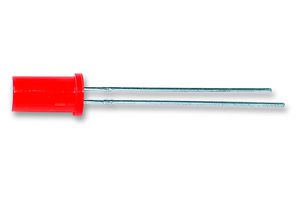 KINGBRIGHT L-483IDT LED, Cylindrical, Red, Through Hole, T-1 3/4 (5mm), 20 mA, 2 V, 625 nm